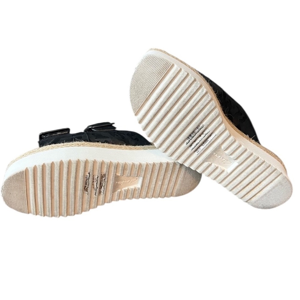Clarks Lana Beach Camouflage Leather Strap Slide - Picture 4 of 4